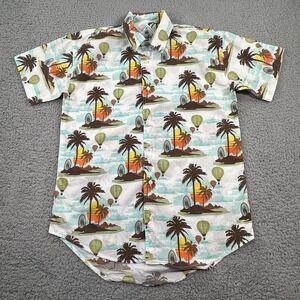Coachella Official Music Festival Button Down Concert Shirt Ferris Wheel Mens M